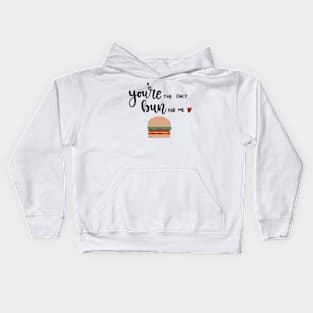 You're the Only Bun for Me Design Kids Hoodie